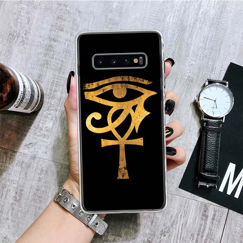 Egypt Nefertiti Anubis Ankh Phone Case For Samsung Galaxy S26 S25 Edge S24 S23 FE S22 Ultra S21 Plus S20 + Fundas Cover Coque Ga