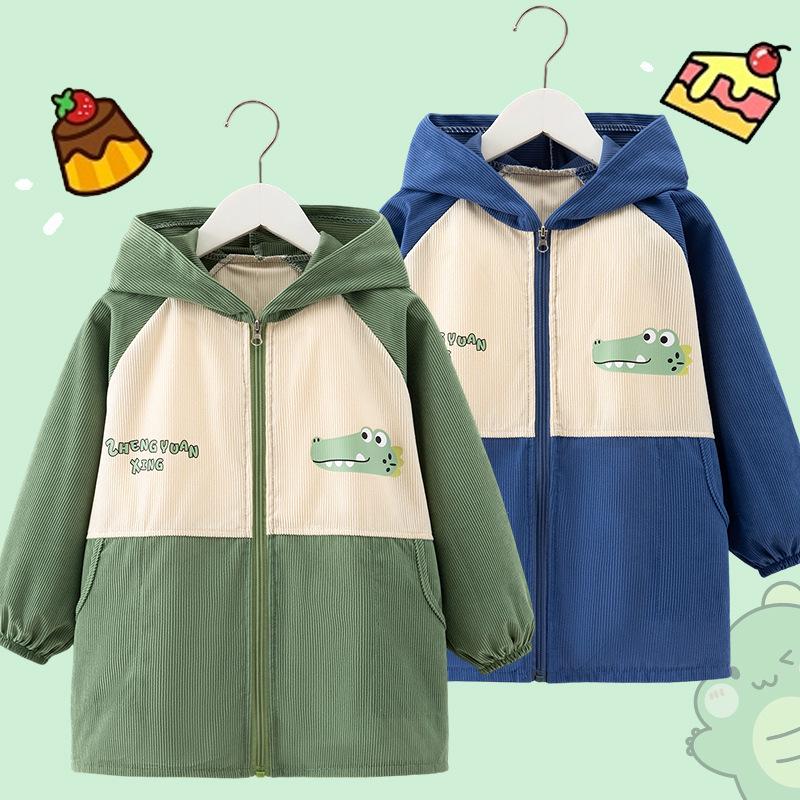 Dziecięcy Kombinezon Puchowy Średni i Duży - Plamoodporny Jesień/Zima Przedszkolne Okrycie Wierzchnie Fartuszek dla Chłopców