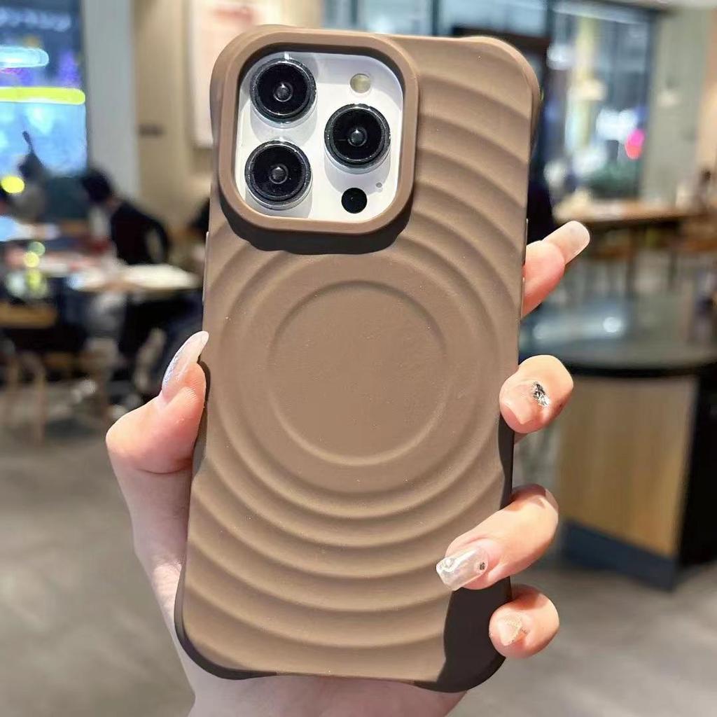 Magnetic Circular Pattern Drop-Proof Phone Case for iPhone 11 To 17 Pro Max