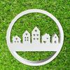 Silicone House Mold Architectural Shape Mold Mold Resin Construction Circle Candle Heat-Resistant DIY Craft