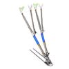 Telescopic Fishing Rod Support Stainless Steel 1.7m Fishing Box Bracket with Ground Insertion for Various Terrains