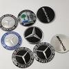 Car Sticker 4PCS 56mm 65mm Car Wheel Center Logo Hub Cap For Mercedes Benz W204 C218 A207 C117 CLA CLS E Class W212 S212 X166 W1