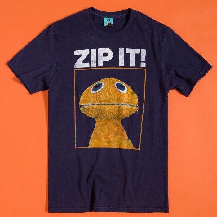 

Темно-синяя футболка унисекс Rainbow Zippy Zip It