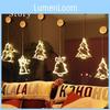 Christmas Scene Decor Pvc Mini Sucker Lights With Reindeer For Holiday Tree And Festive