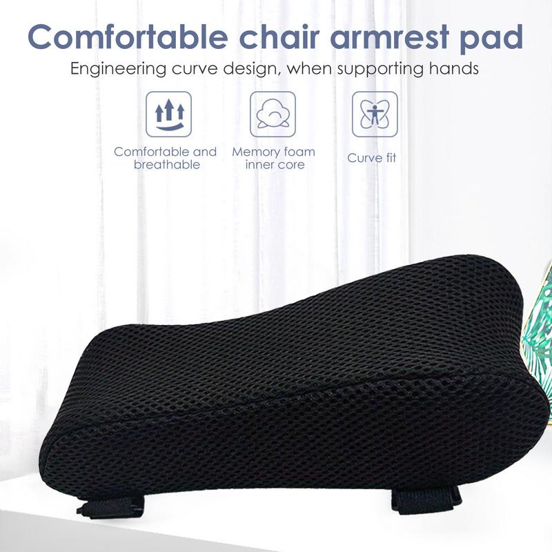 Ergonomic Armrest Pads Arm Rest Cover Elbow Armrest Pads Chair Elbow Pads Support Washable for Wheelchair Computer Chairs