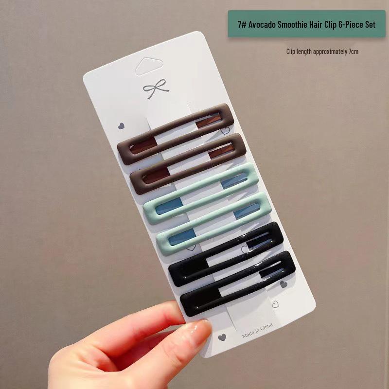 Matte BB Hair Clip: High-End Headdress for Women, 2025 Trend, Perfect for Bangs and Updos