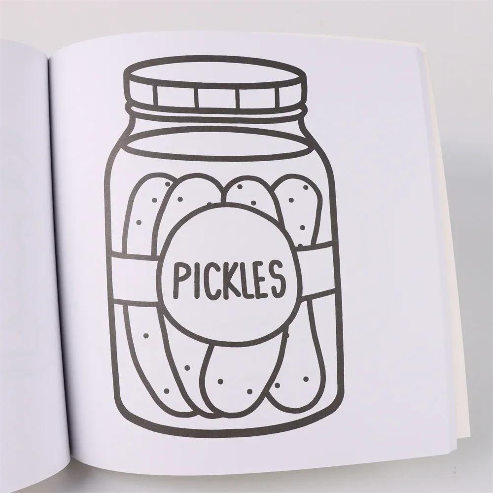 Coloring Book Halloween Ghost Food Drinks for Adults and Teenagers, Featuring Cute Horror Creatures As Painting Gifts