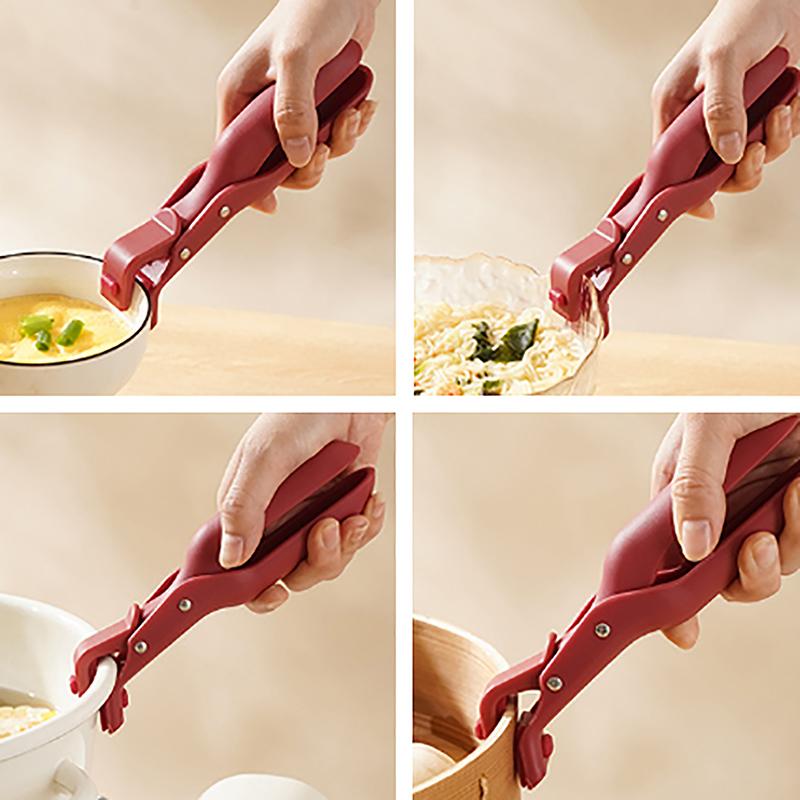 Cartoon Silicone Mitts Clip Anti-Scalding Oven Heat Resistant Tray Pot Dish Bowl Kitchen Bbq Holder Mitts Clip