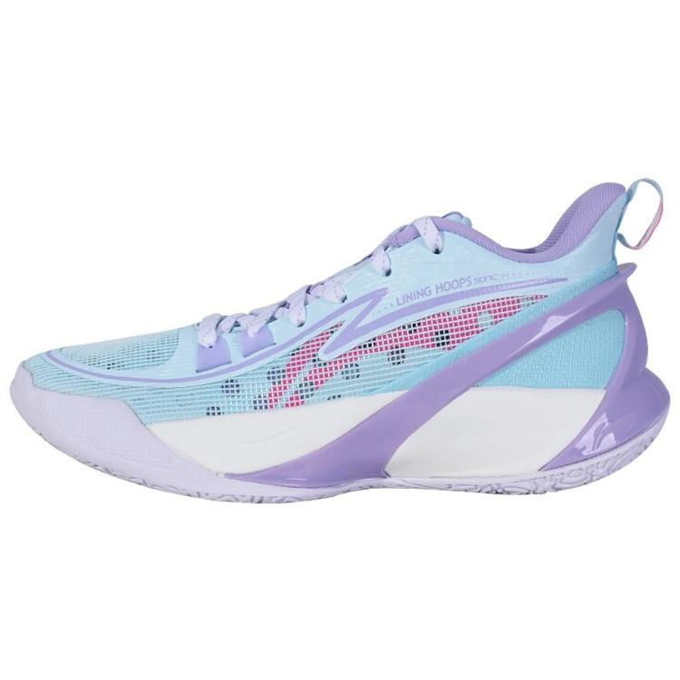 (GS) Li-Ning Sonic 10 V2 Low Snow Blue Purple Kids ABPS033-2 EU 40