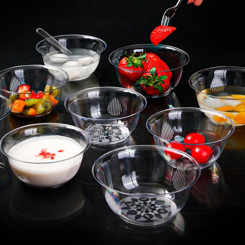 SHUANG YU 400ml Clear Disposable Plastic Bowls