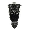 Water-soluble Lace Collar, Polyester Silk Sticky Leather Embroidered Collar, Three-dimensional Hollow Embroidered Corsage Fake Collar PU Leather