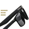 Retro Polarized Fashion Sunglasses Men Women Brand Designer Square  Frame Driving Mirror Sun Glasses
