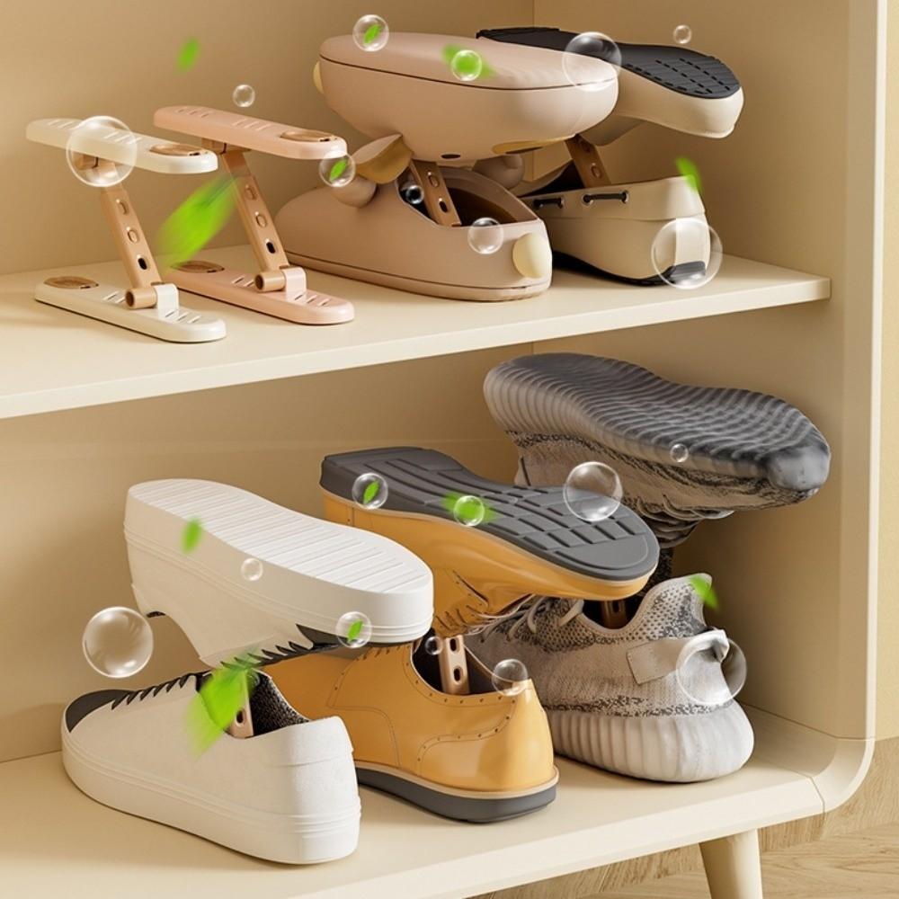 2pcs Adjustable Angle Shoes Organizer Stackable Design Shoes Rack  Under Bed