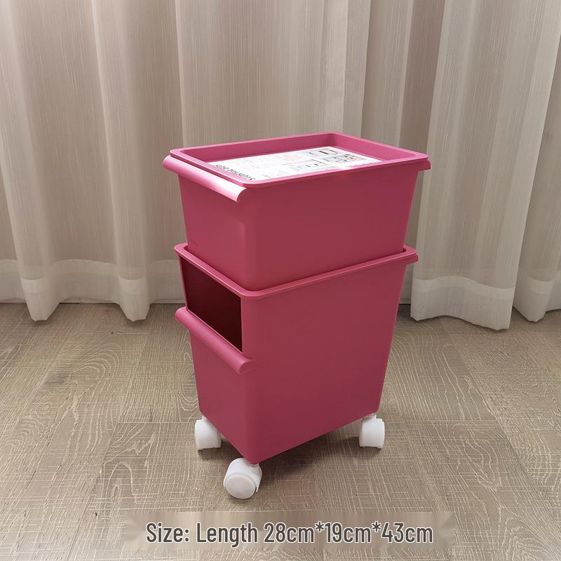 Компактный ящик для хранения на колесах и органайзер для игрушек Size see image
