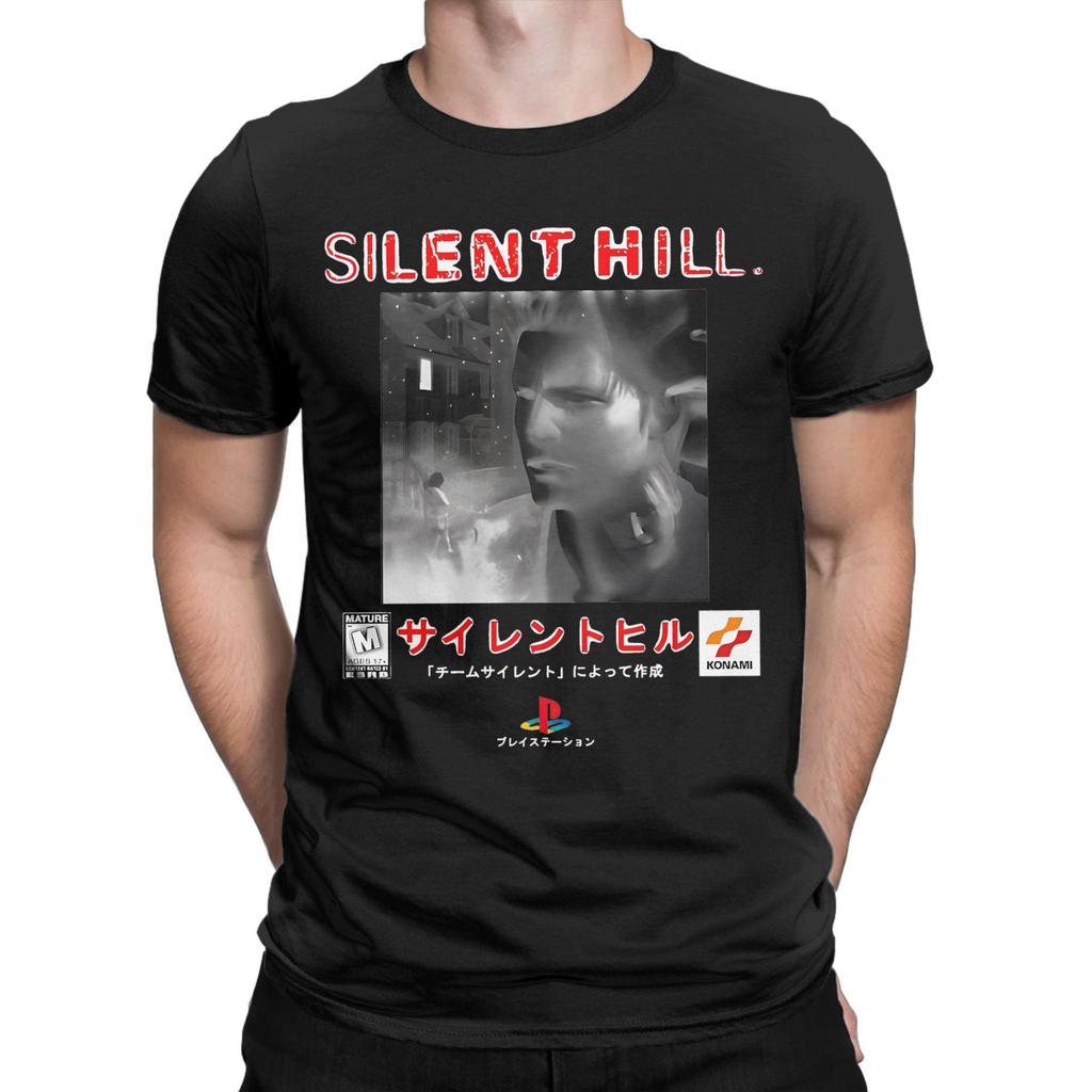 Silent Hill 1 Cover Art Design T-Shirts for Men Women Casual 100% Cotton Tees Crew Neck Short Sleeve T Shirt Summer Clothes