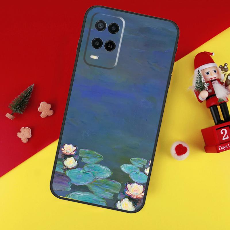Claude Monet Cool Case For Oppo A80 A60 A40 A15 A16 A17 A57 A94 A74 A54 A76 A96 A18 A38 A58 A78 A98 A6 A5 Pro