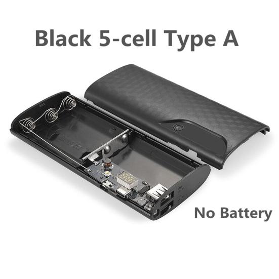 Phone Power Bank Interface 5-section 18650 Welding-free Type-C/Micro Mobile Battery Charger Box Phone