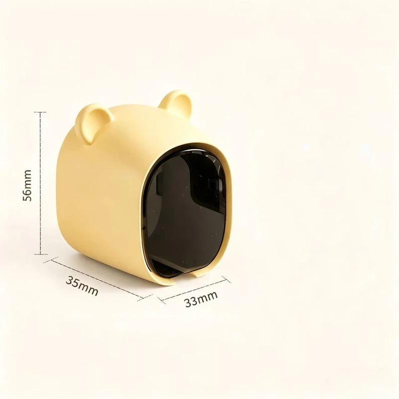 Toothbrush Holders For Bathroom Wall-Mounted Toothbrush Storage Rack With Lid Hanging Electric Toothbrush Holder