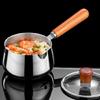 316Stainless Steel Small Pots Small Frying Pots Saucepan Cooking Pots with Handle Saucepan Small Soup Pots for Kitchen