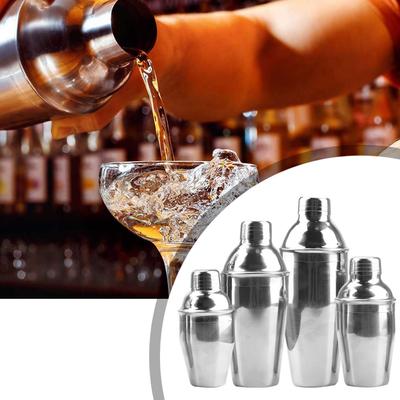 250/350/550/750ml Stainless Steel Cocktail Shaker 1PC Barware Boston Martini Cocktail Wine Mixer Party Bar Tools