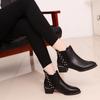 Fashion 2024 Ankle Boots For Women Slip On Rivet Pointed Autumn Causal Shoes Leather Boots Botas Mujer  boots women fgb78