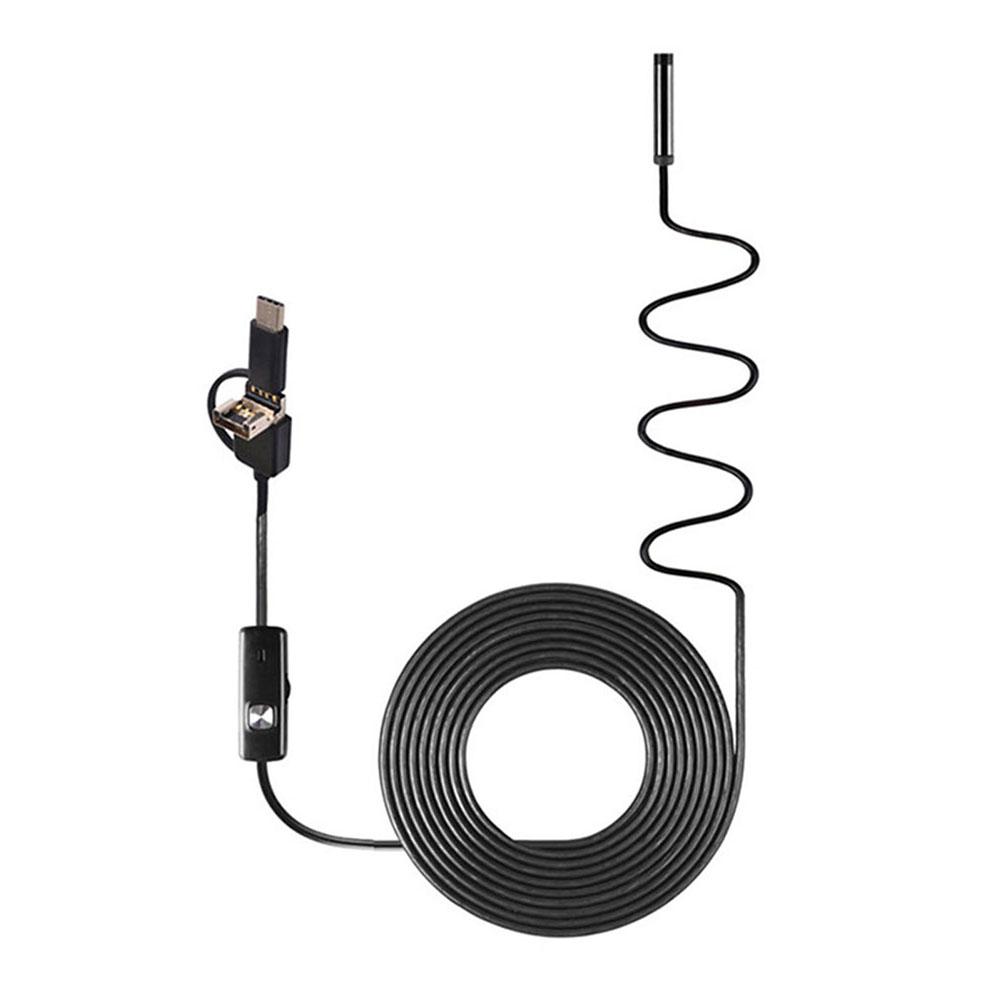 

130W Pixel Industrial Borescopes Adjustable Light Source Built-in LED Lighting For Type-C Devices 10M Waterproof Usb Borescope China Mainland