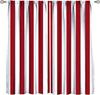 Red White Striped Curtains Vertical Stripe Geometric Modern Chic Style Curtain Bedroom Living Farmhouse Made Of Polyester Window Treatment