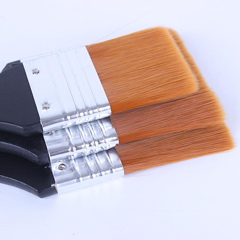 1 Stück Nylon Flache Haarbürste Öl Wandmalerei Künstler Haarpinsel Aquarell Kunst Set