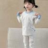 2025 Spring/Summer Children's Lycra-Cotton Pajamas: Korean Style, Tagless, Casual Home Wear Set