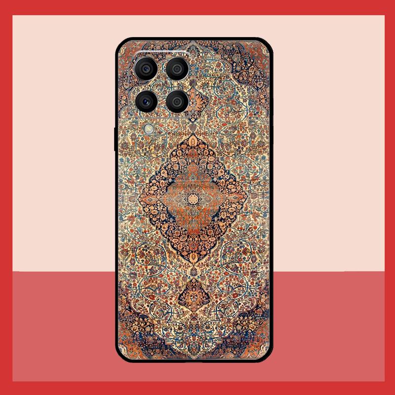 Persian Carpet Floral Pattern Case For Samsung Galaxy M11 M31 M14 M34 M54 M12 M32 M52 M15 M13 M06 M16 M36 M56 M53 M35 M55