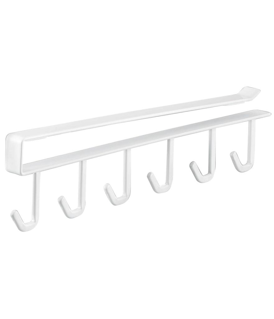 Yamazaki Tower Kitchen Tool x D26 x Model 7117 Under-Cabinet Hook, White, Approx. W1.5 H6.5cm,