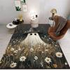 Halloween Horror Ghost Carpet Retro Scenery Oil Painting Horror Anti Slip Pad Rural Home Decoration
