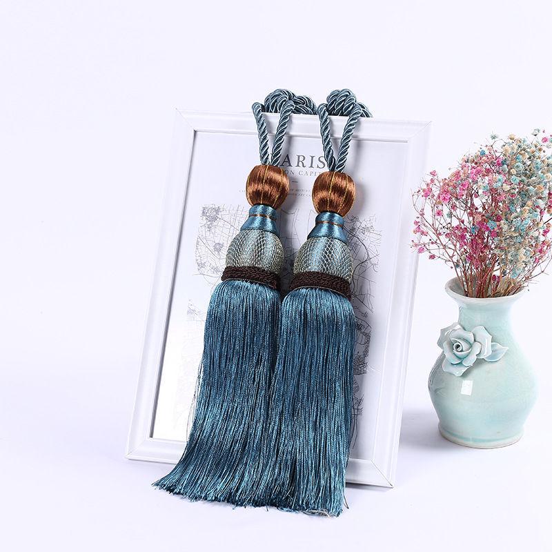 Koreaanse Kwast Gordijn Tieback Touw – Gouden Draad Ballen voor Bruiloftsdecoratie