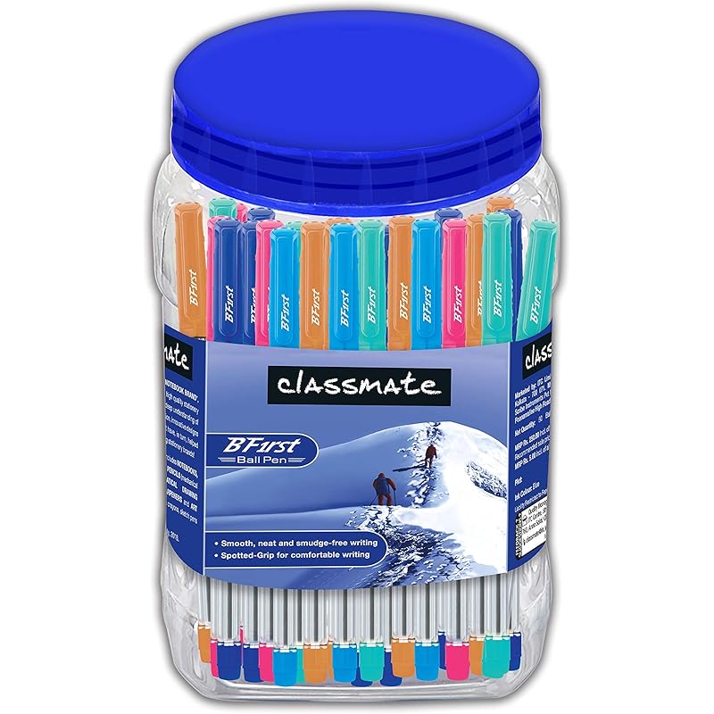 Classmate Bfirst Ball Pen (Blue)- Pack Of 48, (4030278) 48 count (Pack of 1) синий