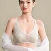 Coquette Lace Rabbit Ear Cup Bandeau Bra, Wireless Anti-Exposure Push Up Minimizer Breathable Women Tube Bra