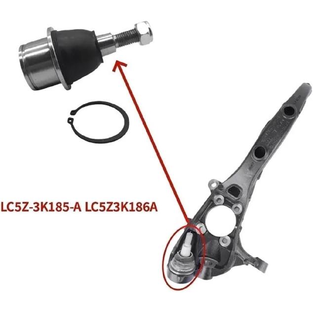 Совместимо Для Lincoln Aviator 2020 - Шаровая опора поворотного кулака передней подвески - LC5Z-3K185-A/LC5Z3K186A Запасная часть для замены подвески переднего колеса