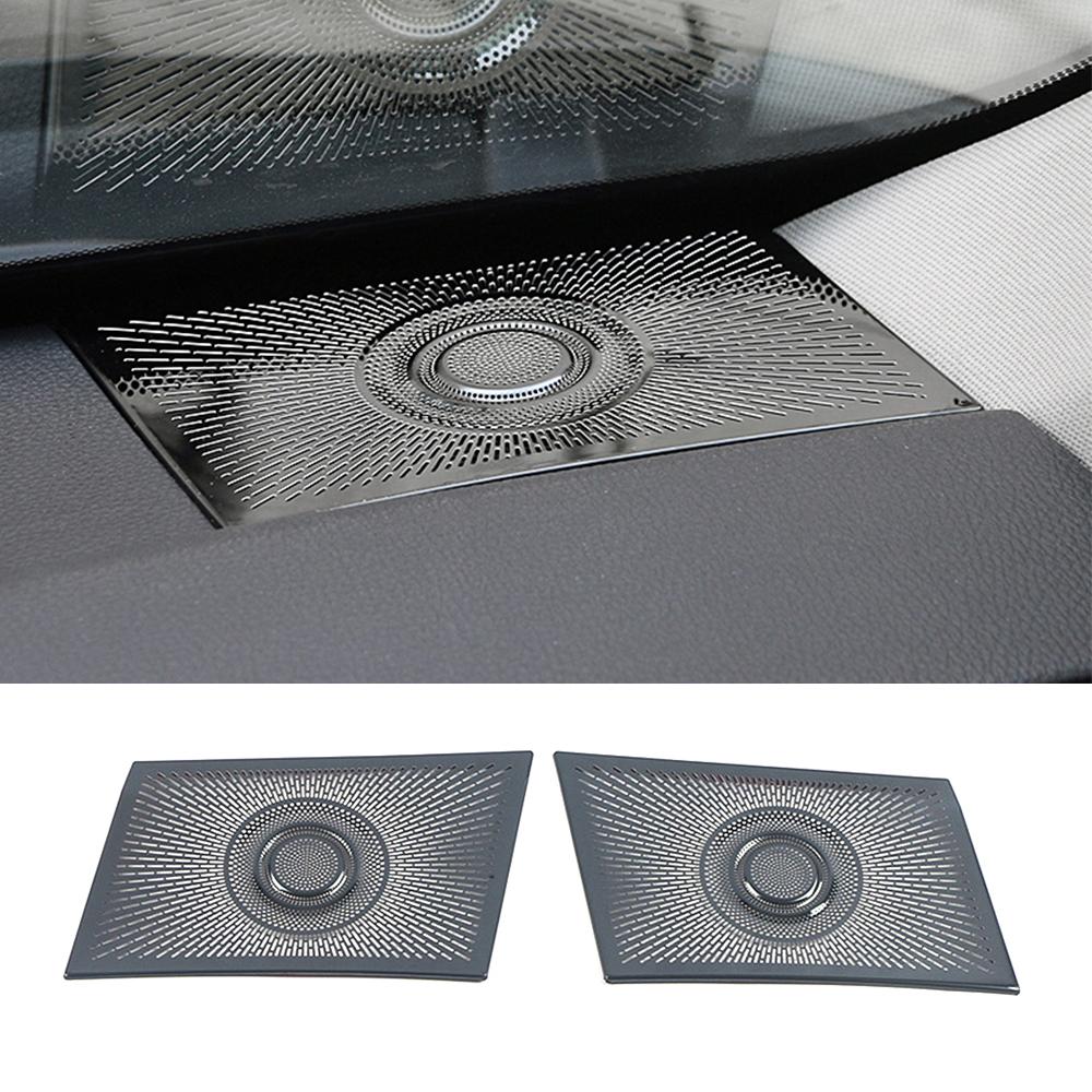 

Для Toyota Highlander XU70 2024 автомобильная приборная панель стерео аудио динамик звуковая крышка декоративная рамка отделка наклейка из нержавеющей стали чёрный