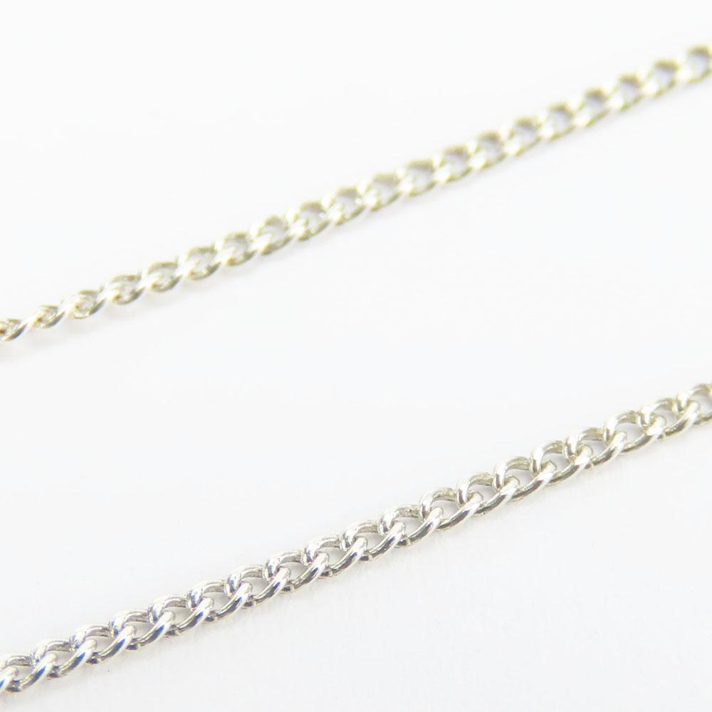 Used TIFFANY&Co. Necklace Silver925 2.8g Silver Ribbon motif