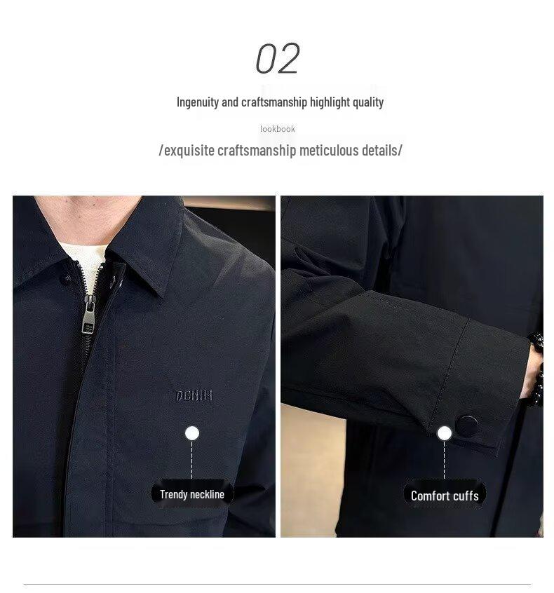 Men's Handsome Slim Fit Lapel Jacket – Spring/Autumn Versatile Casual Outerwear