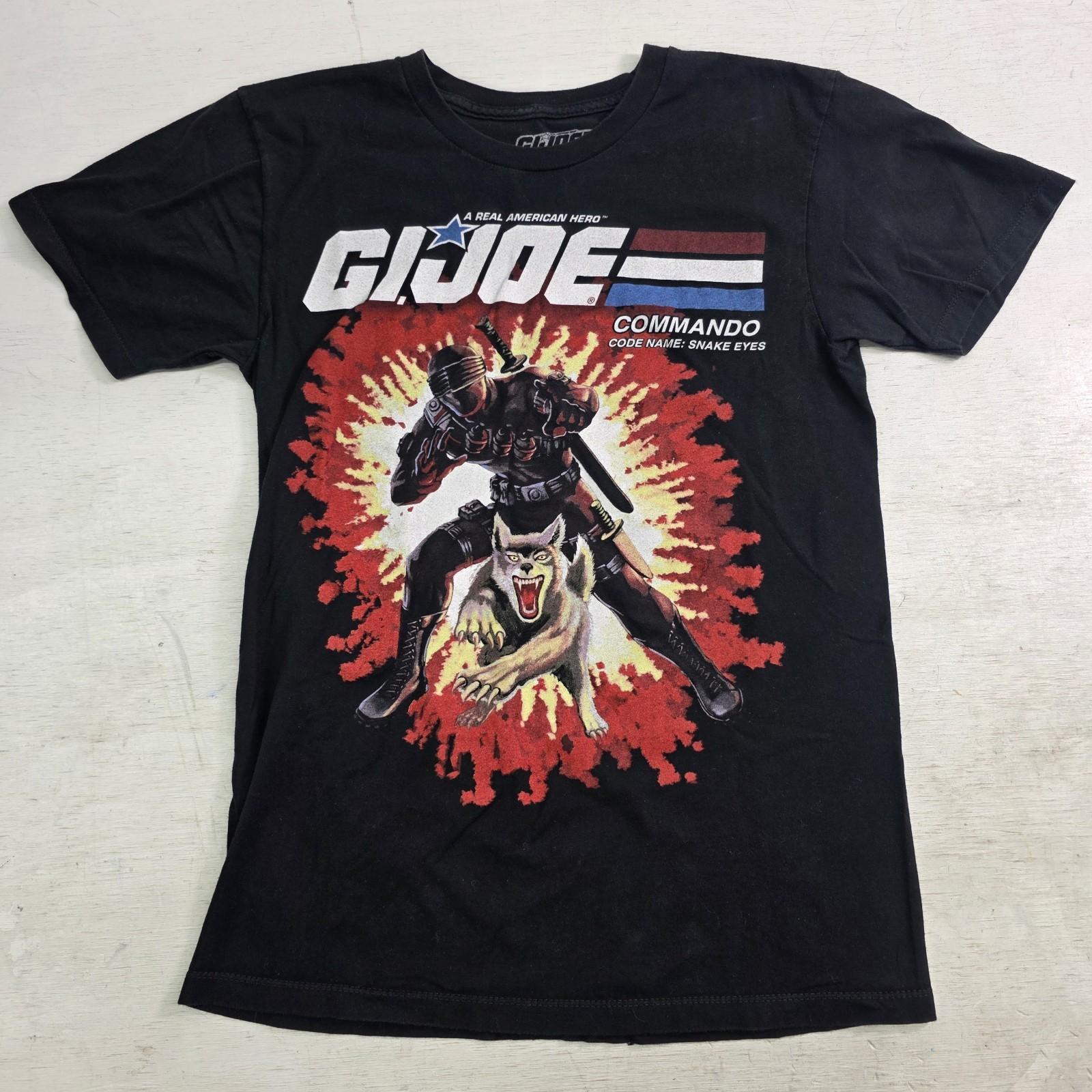 G.I. Joe Mens T-Shirt Snake Eyes Commando Classic Figure Card Art GI Joe Sz S XXXL