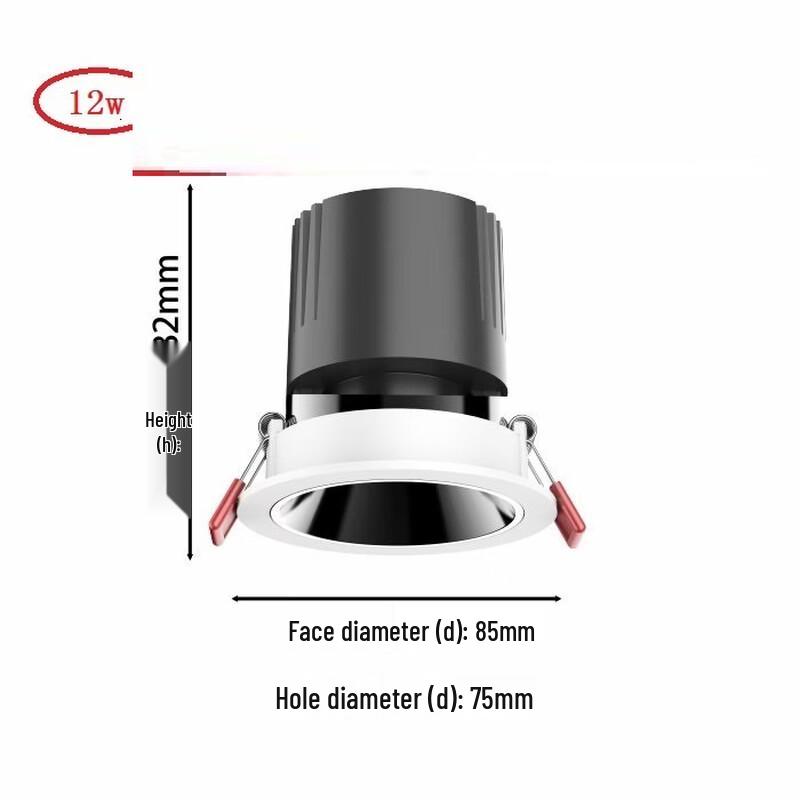 

UOSU 12W Tri-Color Dimmable Anti-Glare Wall Wash Spotlight