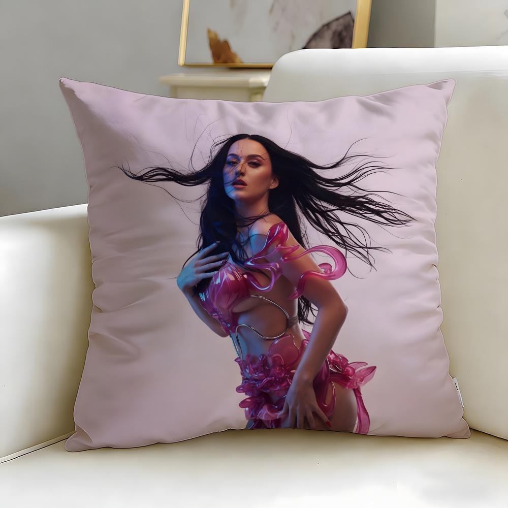 

music artist Katy Perry Cushion Cover Soft EasyWash Pillow Case Versatile for Couch Bed Travel and Office 30X30cm