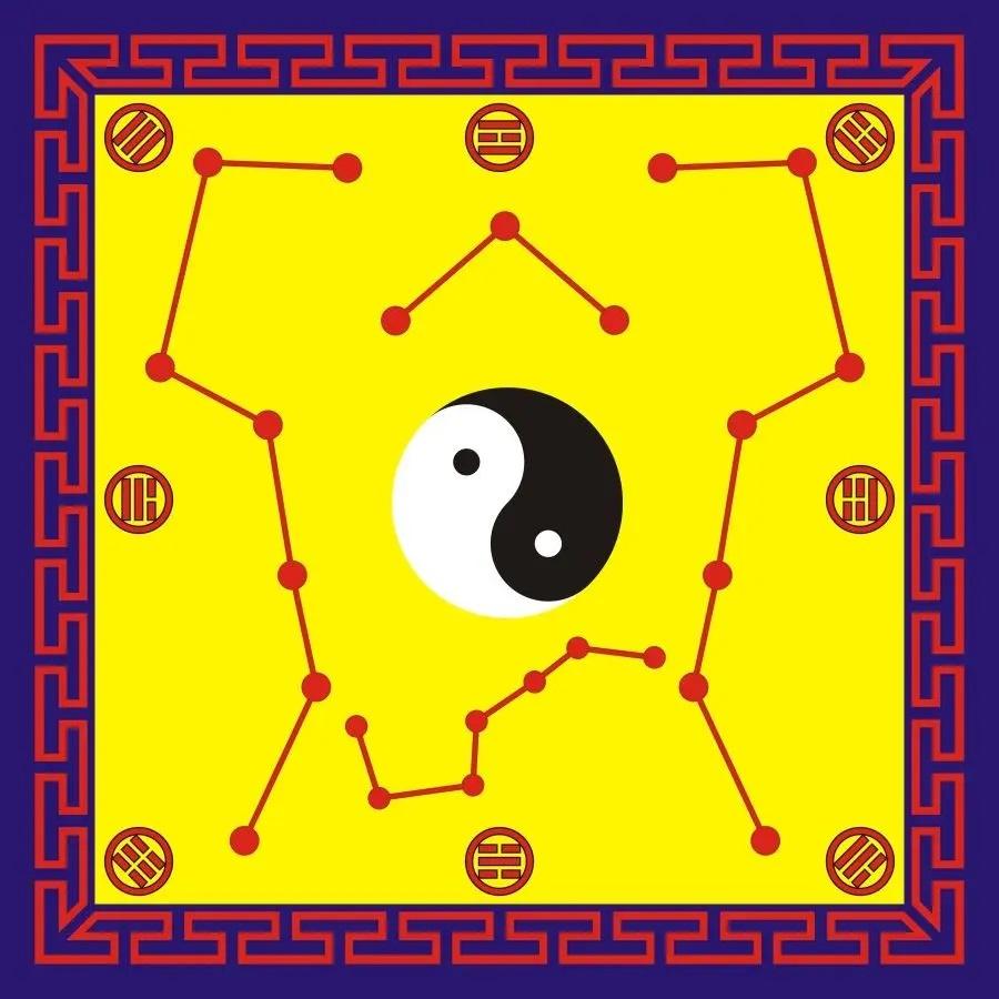 Taoistisches Tai Chi Bagua Teppich Meditationskissen Zen Matte Gang Decke Anti-Rutsch Chinesisches Wohnzimmer Übung 60X60cm