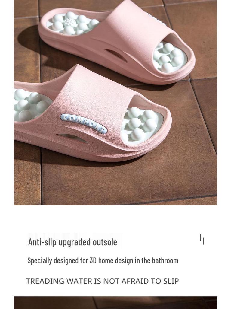2025 Unisex Protiskluzové Masážní Pantofle s Akupresurními Body pro Domácí Použití a do Sprchy