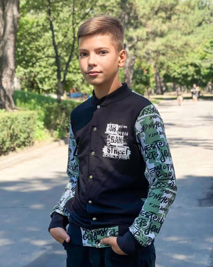 Guttebomberjakke – Lett stretchstoff og glidelås, Alle årstider, 6029-055-33-4 HC