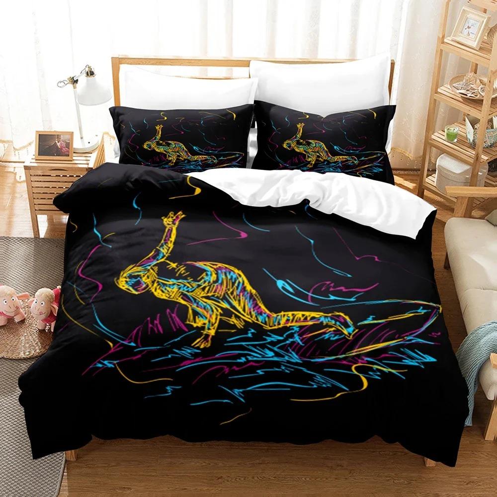 Surfboard Comforter Cover Summer Sea Surfing Theme Duvet Cover Ocean Theme Bedding Set For Kids Teens Quilt Cover +Pillow Cases