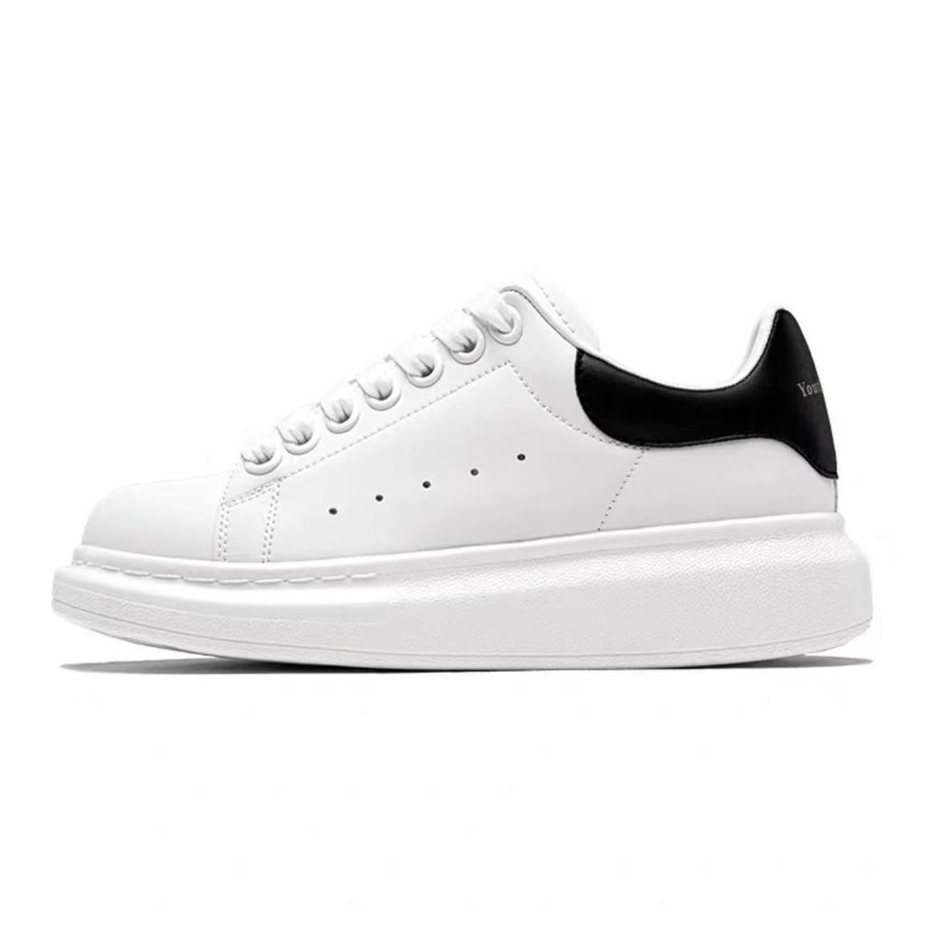 Trendy Platform Shoes: Thick Soles, Height Boosting, Comfy & Versatile Retro White Sneakers for Campus & Couples