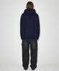 MAHAGRID Script Logo Knit Hoodie Navy(Mg2Efmk640A)