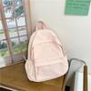 Schoolbag College Student Backpack Junior High School Student Computer Bag Korean Version Simple Girl Bow School Bag Large Capacity Backpack Female