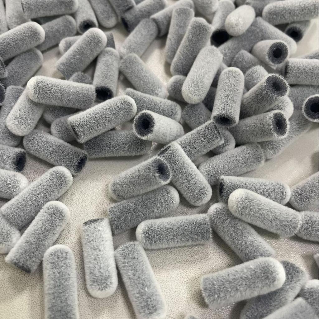 Gray High-Density Cleaning Pen with Flocked Sponge Tip for Bluetooth Earphones, Keyboards, and Digital Products.